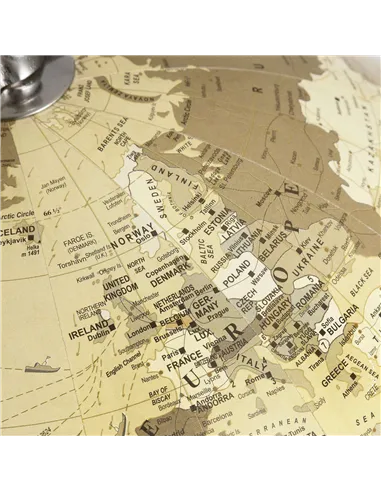 Hill Interiors Chrome Desktop Globe 17548