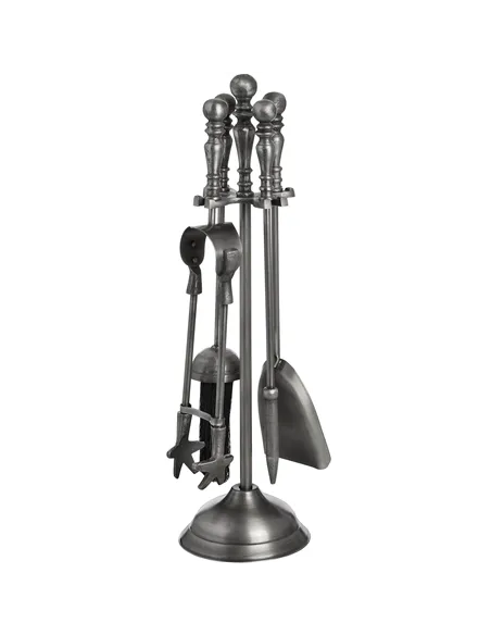 Hill Interiors Traditional Companion Set In Antique Pewter 18178