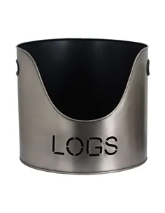 Hill Interiors Pewter Finish Logs And Kindling Buckets & Matchstick Holder 19142 2