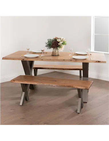 Hill Interiors Live Edge Collection Bench 19744