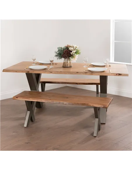 Hill Interiors Live Edge Collection Bench 19744