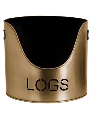 Hill Interiors Bronze Finish Logs And Kindling Buckets & Matchstick Holder 20050