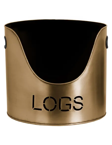 Hill Interiors Bronze Finish Logs And Kindling Buckets & Matchstick Holder 20050