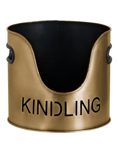 Hill Interiors Bronze Finish Logs And Kindling Buckets & Matchstick Holder 20050