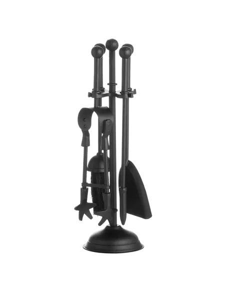 Hill Interiors Ball Topped Companion Set In Black 20375