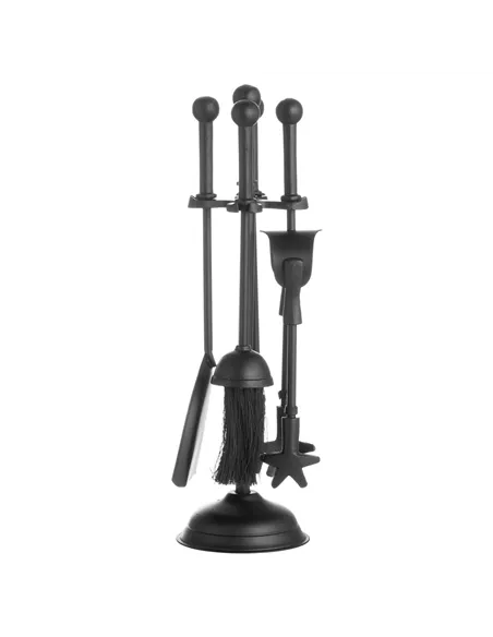 Hill Interiors Ball Topped Companion Set In Black 20375