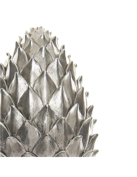 Hill Interiors Tall Silver Pinecone Finial 21728