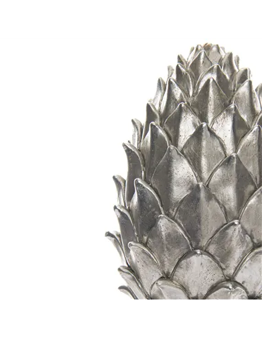 Hill Interiors Tall Large Silver Pinecone Finial 21729