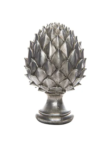 Hill Interiors Large Silver Pinecone Finial 21733