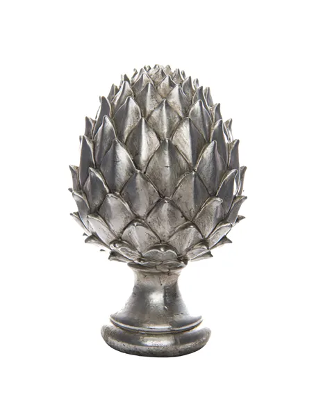Hill Interiors Large Silver Pinecone Finial 21733