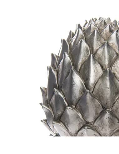 Hill Interiors Large Silver Pinecone Finial 21733