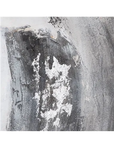 Hill Interiors Galaxy Silver And Grey Hand Painted Canvas 21795