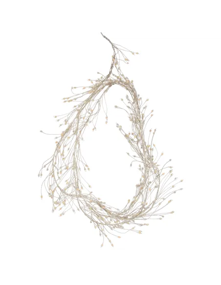 Hill Interiors 2.75m\9ft Plug-In LED 8 Sequence Warm White Cluster String 22047