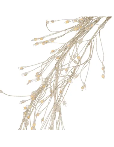 Hill Interiors 2.75m\9ft Plug-In LED 8 Sequence Warm White Cluster String 22047