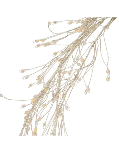 Hill Interiors 2.75m\9ft Plug-In LED 8 Sequence Warm White Cluster String 22047
