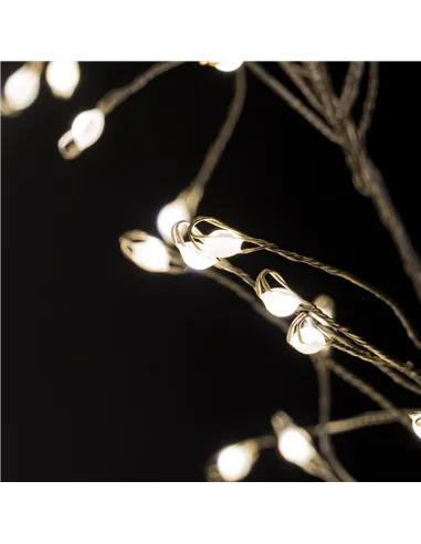 Hill Interiors 2.75m\9ft Plug-In LED 8 Sequence Warm White Cluster String 22047