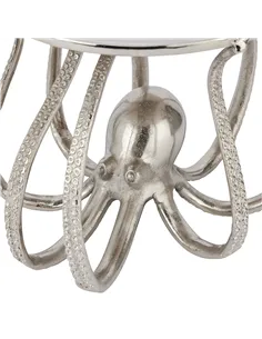 Hill Interiors Large Silver Octopus Cake Stand Cloche 22237 2