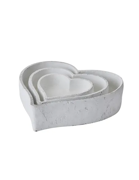 Hill Interiors Set Of Three Large Matt White Ceramic Dishes 22251