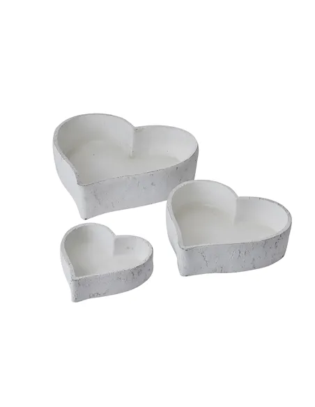 Hill Interiors Set Of Three Large Matt White Ceramic Dishes 22251