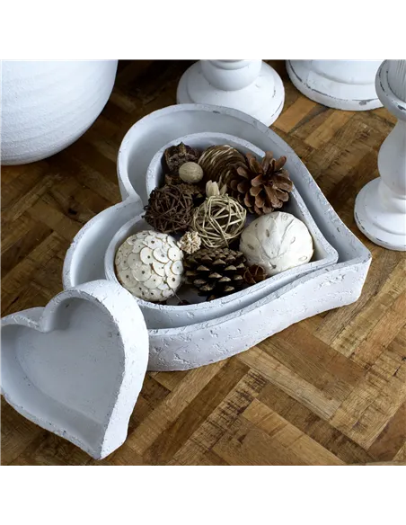 Hill Interiors Set Of Three Large Matt White Ceramic Dishes 22251