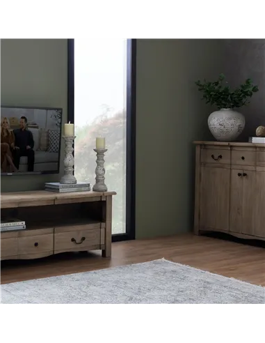 Hill Interiors Large Stone Ceramic Column Candle Holder 22258