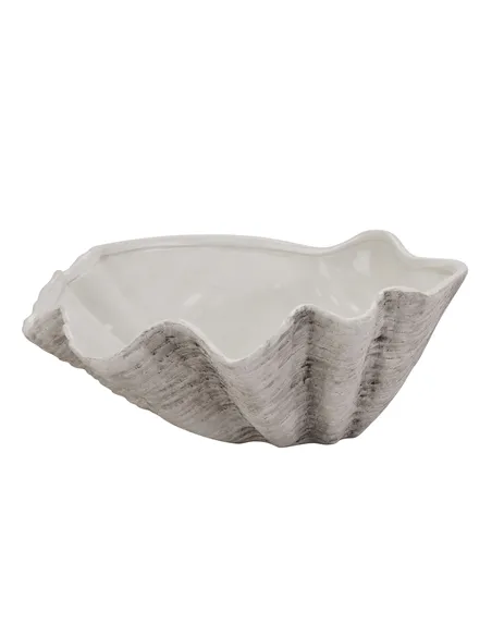 Hill Interiors Large Ceramic Adele Shell Bowl 22702