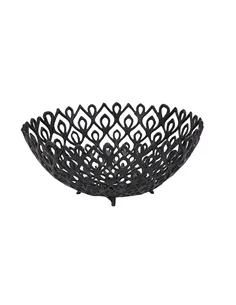 Hill Interiors Black Cast Large Lattice Bowl 22864