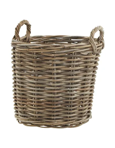 Hill Interiors Set of 3 Kubu Rattan Round Storage Baskets 22928