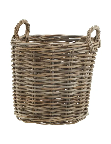 Hill Interiors Set of 3 Kubu Rattan Round Storage Baskets 22928