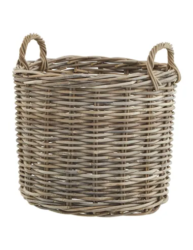 Hill Interiors Set of 3 Kubu Rattan Round Storage Baskets 22928