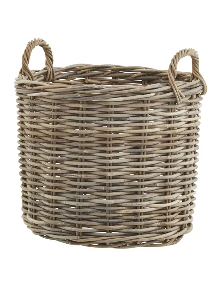 Hill Interiors Set of 3 Kubu Rattan Round Storage Baskets 22928