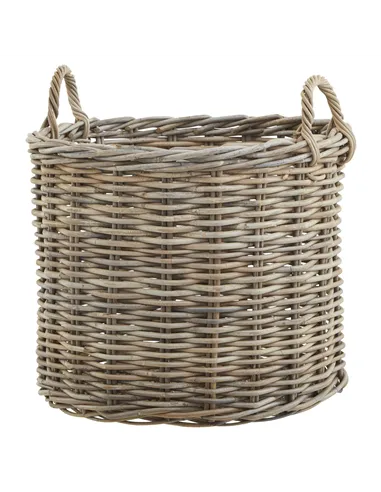 Hill Interiors Set of 3 Kubu Rattan Round Storage Baskets 22928