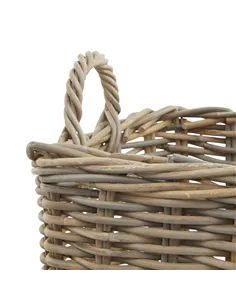 Hill Interiors Set of 3 Kubu Rattan Square Storage Baskets 22929 2