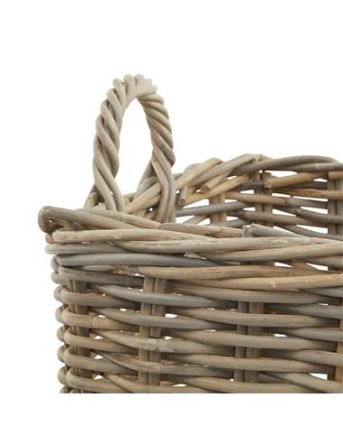 Hill Interiors Set of 3 Kubu Rattan Square Storage Baskets 22929