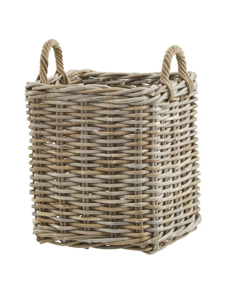 Hill Interiors Set of 3 Kubu Rattan Square Storage Baskets 22929