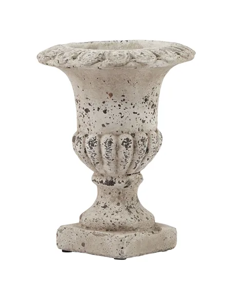 Hill Interiors Large Fluted Stone Ceramic Urn 22985