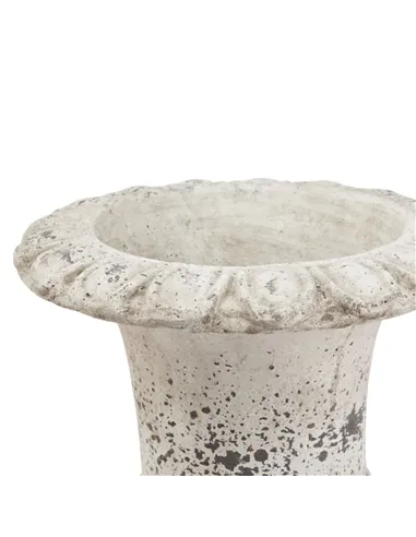 Hill Interiors Large Fluted Stone Ceramic Urn 22985