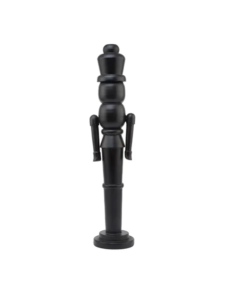 Hill Interiors Minimalist Black Wooden Large Nutcracker Decoration 23516