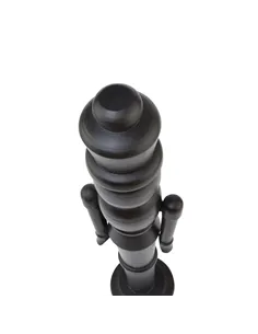 Hill Interiors Minimalist Black Wooden Large Nutcracker Decoration 23516 2