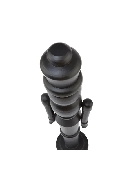 Hill Interiors Minimalist Black Wooden Large Nutcracker Decoration 23516