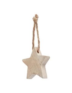 Hill Interiors Pack Of 90 Wooden Star Hanging Decorations 23527 2