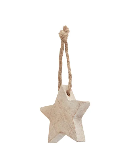 Hill Interiors Pack Of 90 Wooden Star Hanging Decorations 23527