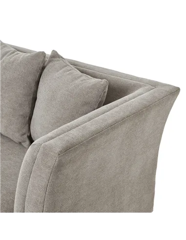 Hill Interiors Vesper Taupe Cushion Back Three Seater Sofa 23742