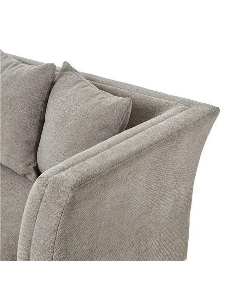 Hill Interiors Vesper Taupe Cushion Back Three Seater Sofa 23742