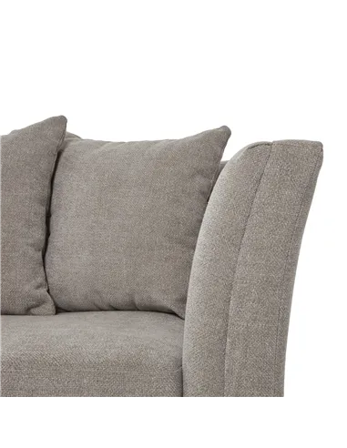 Hill Interiors Vesper Taupe Cushion Back Three Seater Sofa 23742