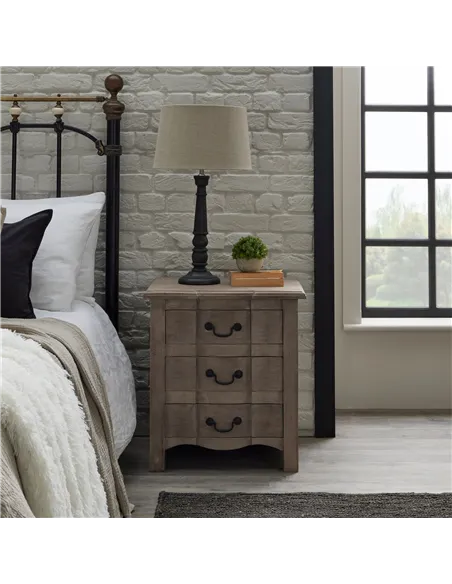 Hill Interiors Copgrove Collection 3 Drawer Bedside Table 22693