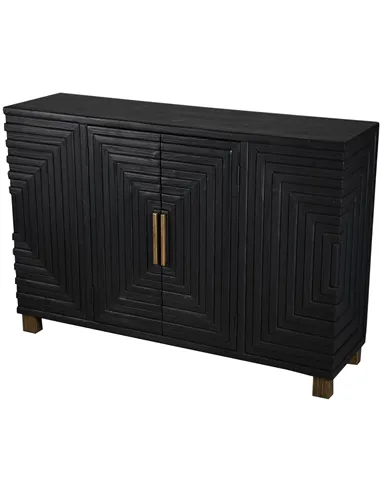 Hill Interiors Lennox Black 2 Door Sideboard 23956