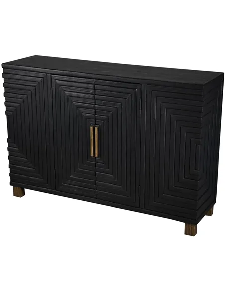 Hill Interiors Lennox Black 2 Door Sideboard 23956