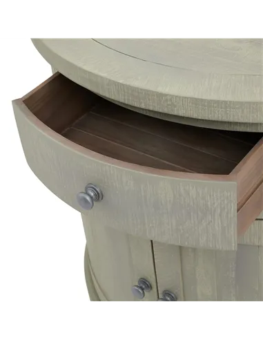 Hill Interiors Saltaire Collection Half Moon 2 Door Cupboard With Drawer 23102