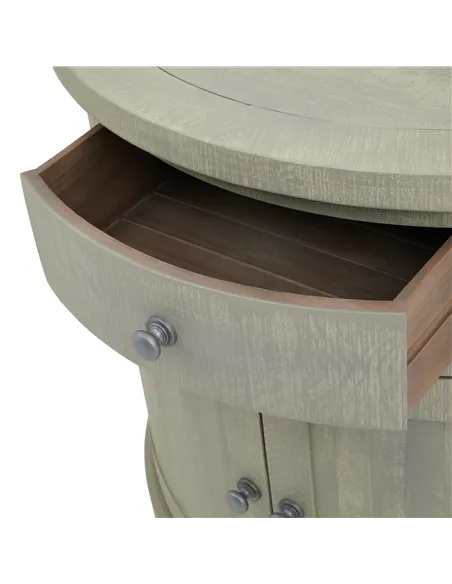 Hill Interiors Saltaire Collection Half Moon 2 Door Cupboard With Drawer 23102